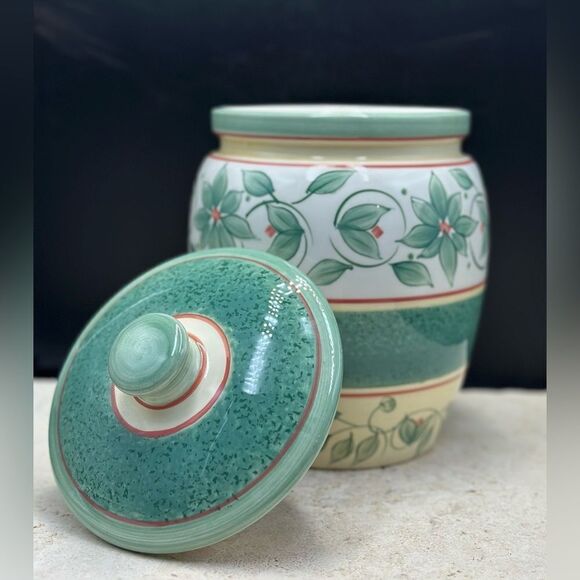Rare Vintage French Quarter (LG) Stoneware Canister Jar by PFALTZGRAFF - Picture 9 of 10